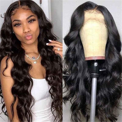 Long Curly Wig - Medium Part Synthetic for Women - Shello's Creative Boutique