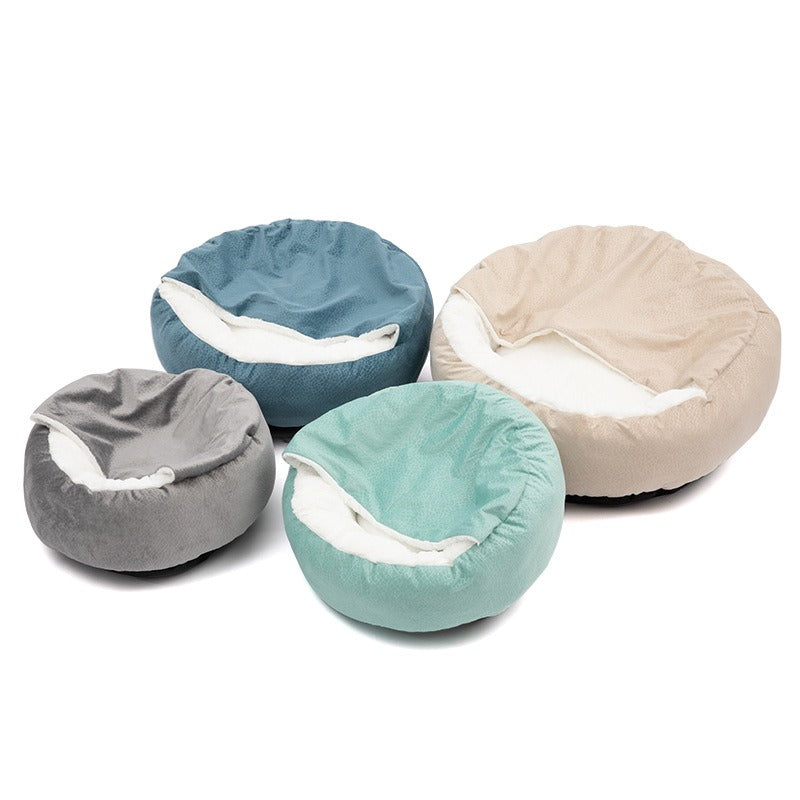 Super Soft Pet Cat Bed Plush Full Size Washable Calm Bed Donut Bed Comfortable Sleeping Artifact Suitable For All Kinds Of Cat Shello Creative Boutique