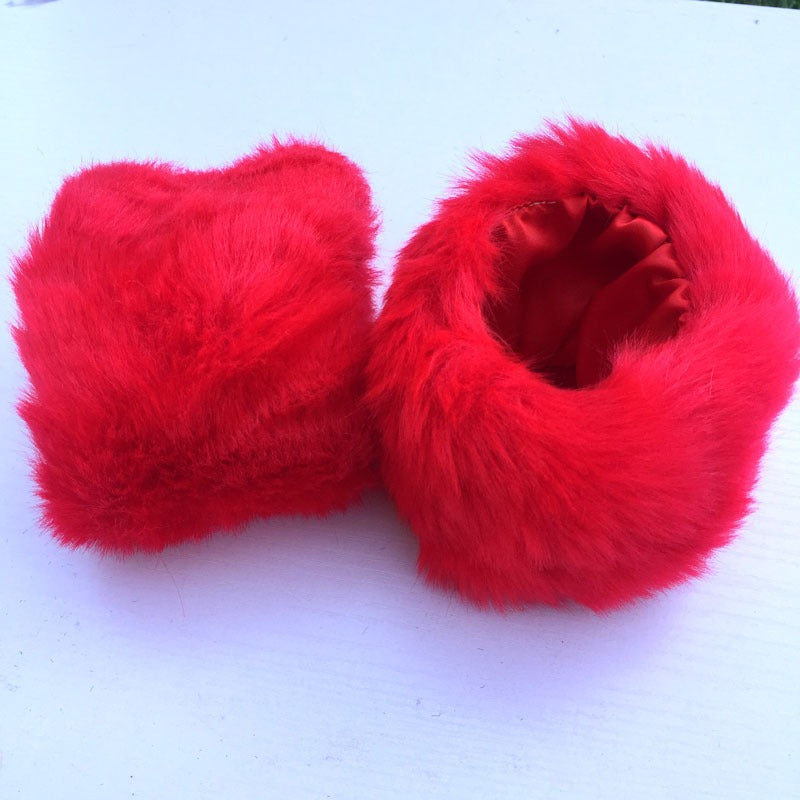 Fur imitation rabbit fur large fur sleeves wrist gloves eprolo