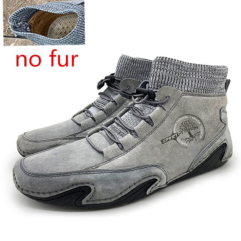 Men's Sneakers cow suede Leather Men Loafers Shoes Fashion Slip on Men Driving Shoes Soft Sapato Masculino Mocassin Homme eprolo