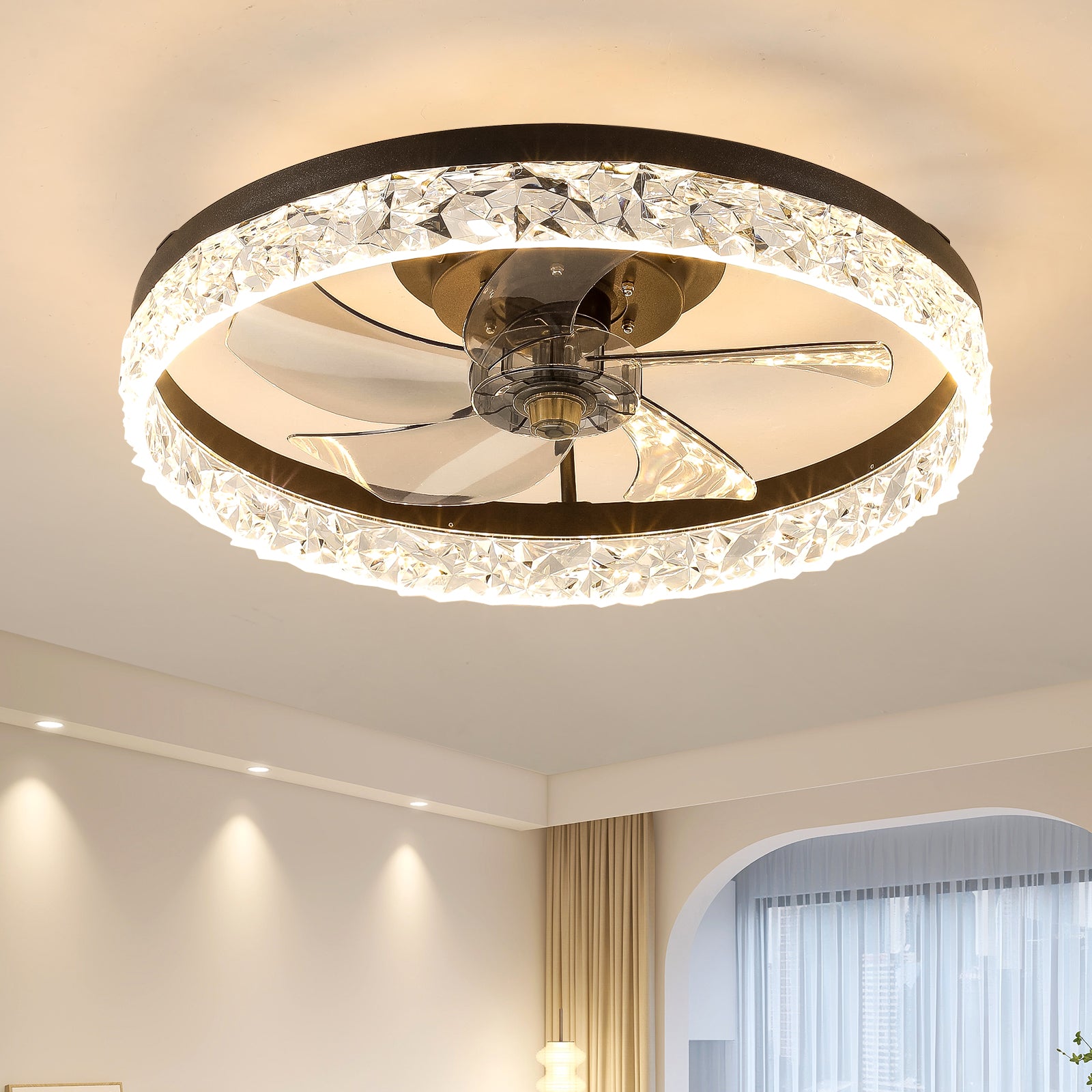 Ceiling Fan with Lights Dimmable LED eprolo