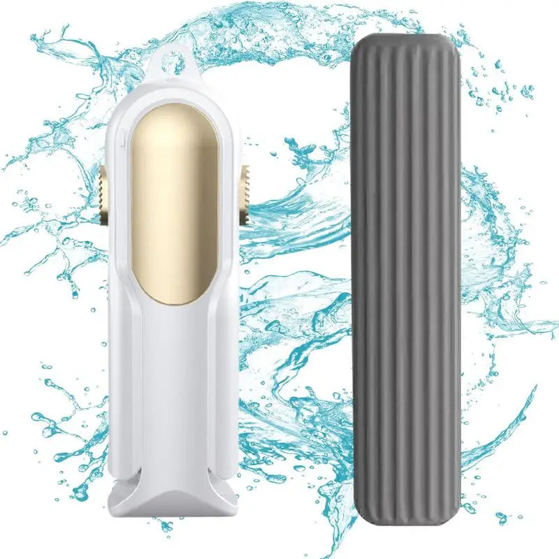 Mini Squeeze Mop Small Cleaning Mop Handheld Kitchen Desk Bathroom Window Glass Sponge Wet And Dry Use Mop For Desktop Car Glass eprolo