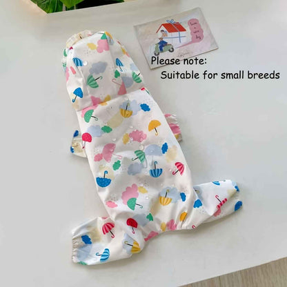Waterproof Pet Raincoat For Small Dogs - Cute And Functional Outdoor Dog Apparel