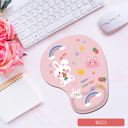 Silicone wrist mouse pad female comfortable computer soft non-slip hand rest pad thick non-slip wrist rest cute game pad