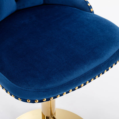 Modern Upholstered Bar Stools with Backs Comfortable Tufted -nSet of 2 - Shello's Creative Boutique