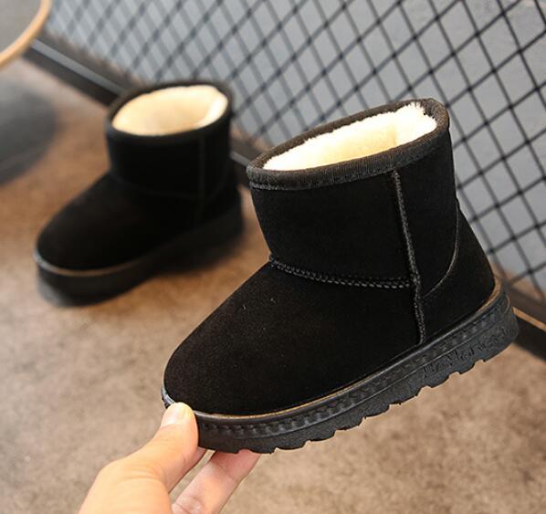 Winter Kids Fashion snow boots thick Child cotton shoes warm plush soft bottom girls short boots ski boot baby toddler boots eprolo