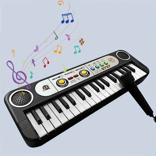 Monophonic 37-Key Electronic Piano for Children -6, Suitable for Boys And Girls, a Beginner'S Small Piano, an Educational Toy for And Toddlers, Multifunctional, Perfect As a Christmas Or Birthday Gift.