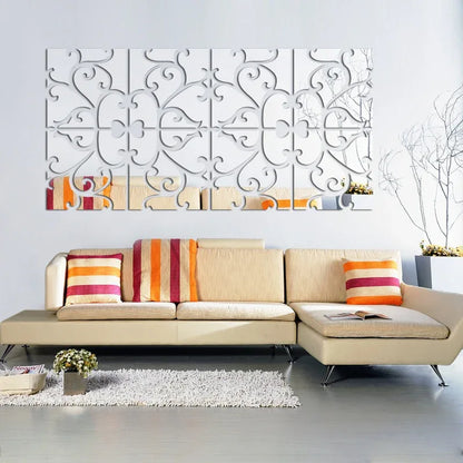 3D Wall Stickers – Modern Acrylic Large Mirror Decorative DIY Wall Art - Shello's Creative Boutique