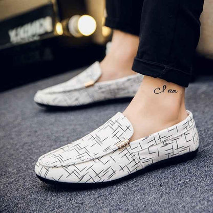 Men's Casual Loafers – Lightweight Canvas Shoes for Spring & Summer - Shello's Creative Boutique