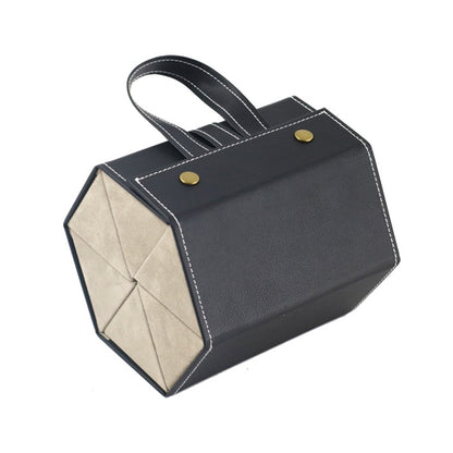 Premium Leather Glasses Storage Case - Elegant Organizer for 2-6 Sunglasses
