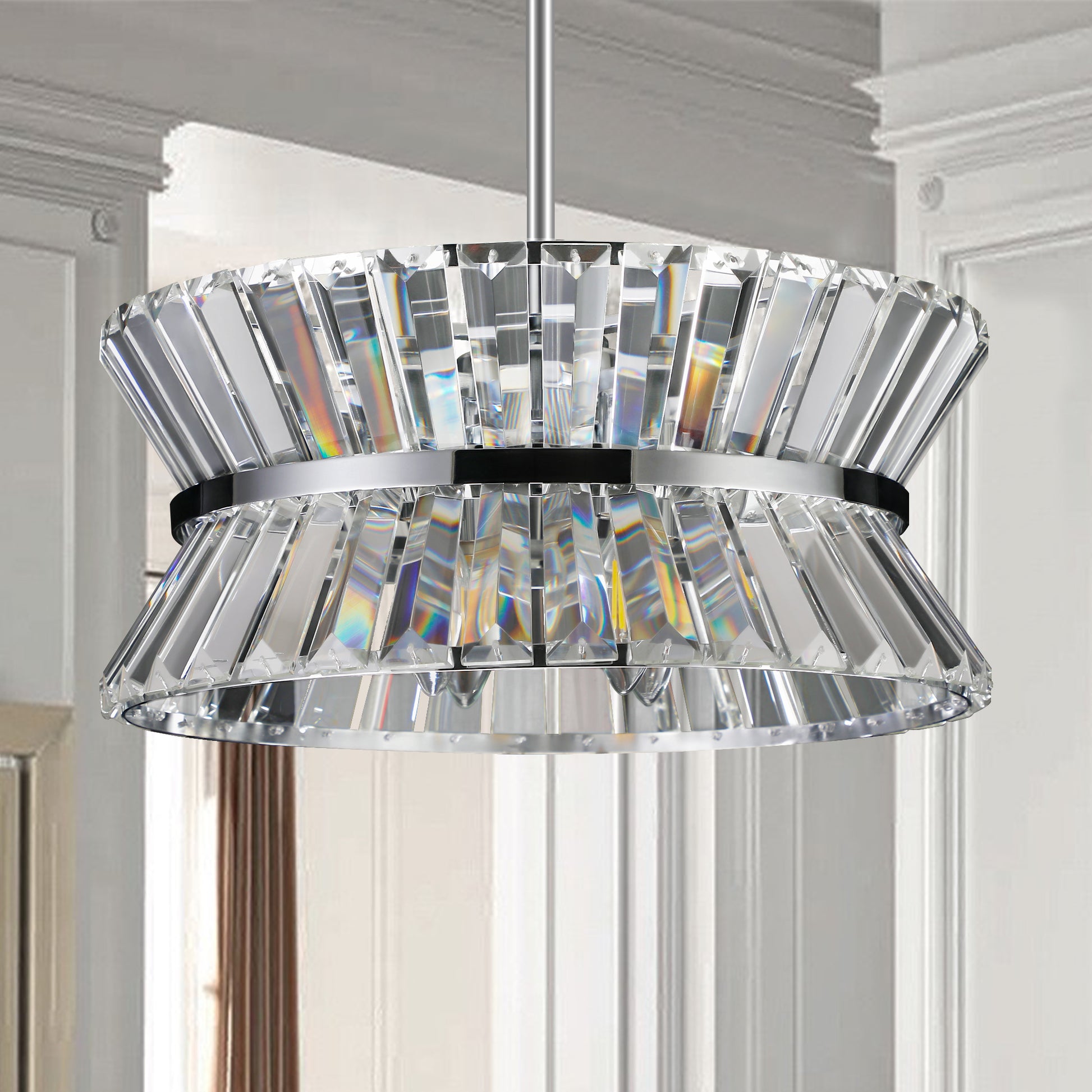 Modern Crystal Chandelier for Living-Room Round  Cristal Lamp Luxury Home Decor Light Fixture eprolo