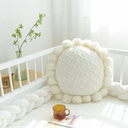Sunflower Thickened Knitted Pillow Homestay Sofa Cushion Cover Living Room Bedside Pillow - Shello's Creative Boutique