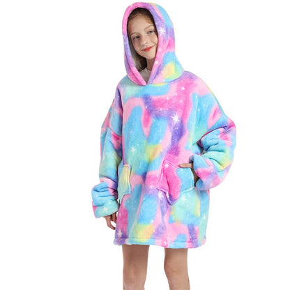 Homewear Plush Fleece Sherpa Blanket  Girls Sleepwear Homewear Fleece Warm Sherpa Blanket eprolo