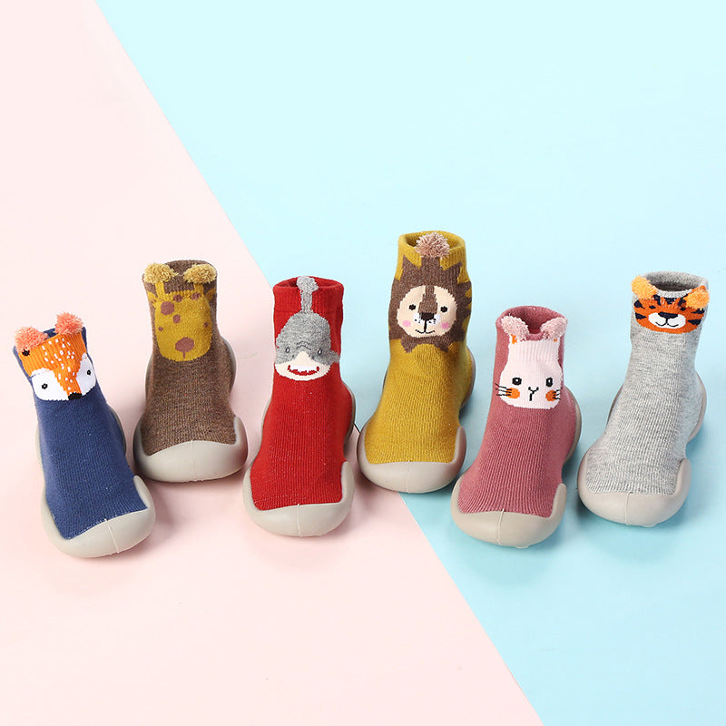 Boys And Girls Baby Toddler Shoes Spring And Autumn Baby Soft Sole Shoes Children Indoor Floor Shoes Breathable Cartoon Children Socks eprolo