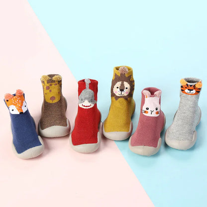 Cartoon Cotton Toddler Shoes – Soft Sole Indoor Floor Socks for Boys & Girls (Ages 3 Months–3 Years) - Shello's Creative Boutique