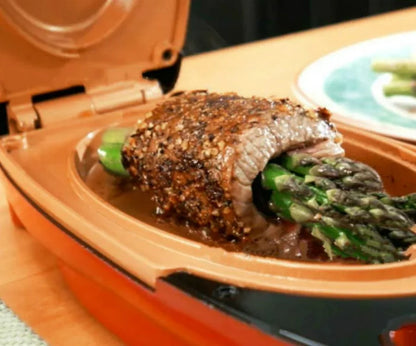 Red Pan Copper Pan 5 Minute Chef Non Stick Copper Cooker Cookware As Seen On Tv Products - Shello's Creative Boutique