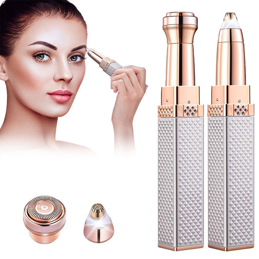 4-In-1 Lipstick Shaver Electric Eyebrow Trimmer Women's Shaving Instrument Eyebrow Trimmer Multi-Function Rechargeable Shaving eprolo