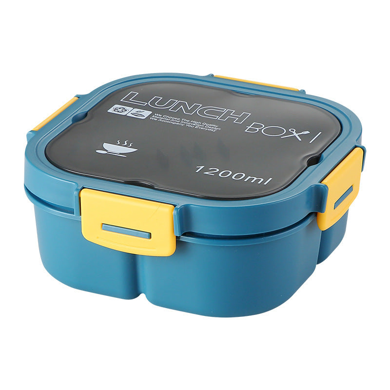 Classic simple microwaveable portable salad box lunch box with cutlery eprolo
