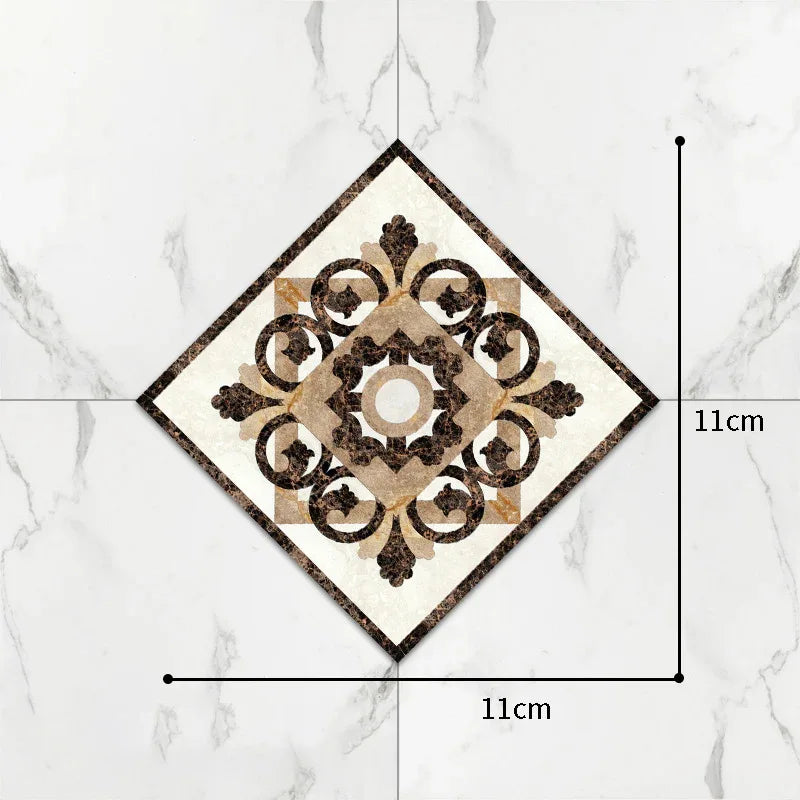 Self-Adhesive Floor Tile Stickers – Waterproof Wear-Resistant Diagonal Design - Shello's Creative Boutique