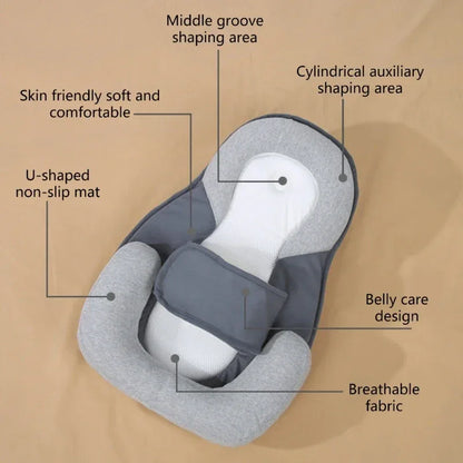 Baby Spit Up Prevention Cushion - Ergonomic Support Pillow - Shello's Creative Boutique