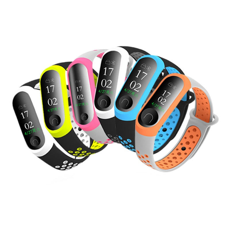 Newest Millet Silica Bracelet 3 4 Wristband Smart Sports Bracelet Replacement For Xiaomi Mi band 3 4 Wristband Fitness Watch eprolo