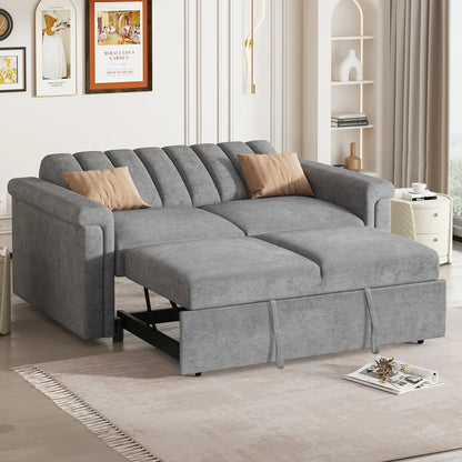 U_STYLE Convertible Soft Cushion Sofa Pull Bed – Stylish & Functional Comfort for Any Space - Shello's Creative Boutique