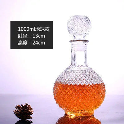 250ml 500ml 1000ml Glass Crystal Red Wine Decanter Wine Bottle Decanter - Shello's Creative Boutique