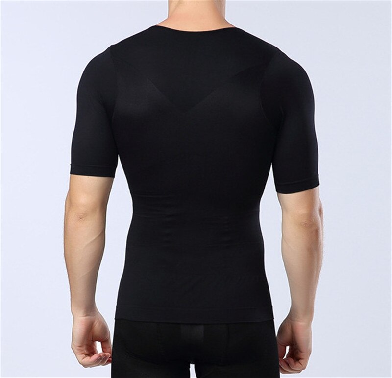 hapewear For Men Body Shaping T-shirt Abdomen Control Belly Trimmer Waist Trainers Slimming Fat Corset Faja Reductora Hombre eprolo
