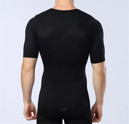 hapewear For Men Body Shaping T-shirt Abdomen Control Belly Trimmer Waist Trainers Slimming Fat Corset Faja Reductora Hombre - Shello's Creative Boutique