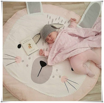 90CM Kids Play Game Mats Round Carpet Rugs Mat Cotton Swan Crawling Blanket Floor Carpet Toys Room Decoration INS Baby Gifts Shello Creative Boutique