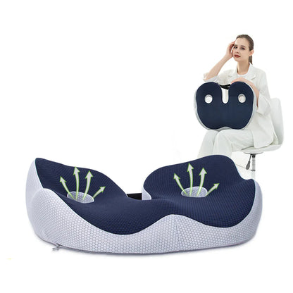 High Quality Office Chair Memory Foam Cushion Comfortable Blood Circulation Orthopedic Soothing Coccyx Seat Cushion - Shello's Creative Boutique