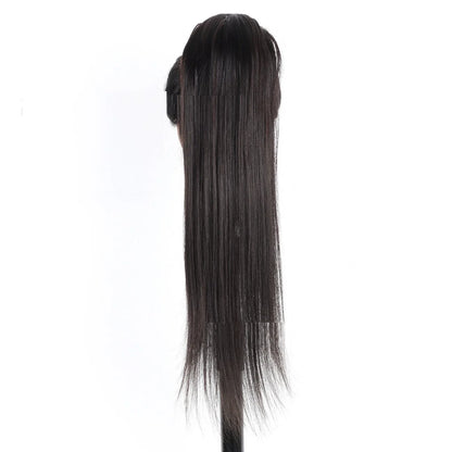 Drawstring Straight Hair Ponytail - Human Hair Extension Braids - Shello's Creative Boutique