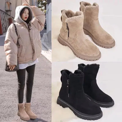 Women's snow boots winter cashmere women's shoes Warm boots cotton shoes women's boots - Shello's Creative Boutique
