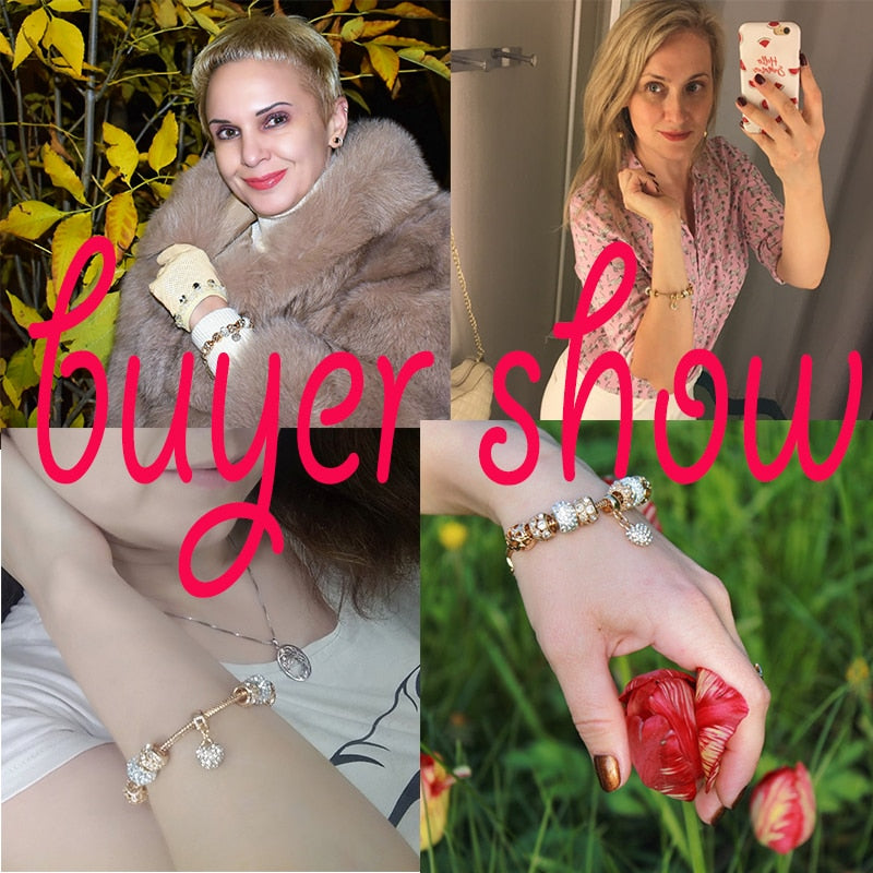 Gifts INS Fashion gold heart Bracelets&Bangles For Women Hot Chain Bracelets Charm Crystal Jewelry Trendy Bracelet BT200176 eprolo