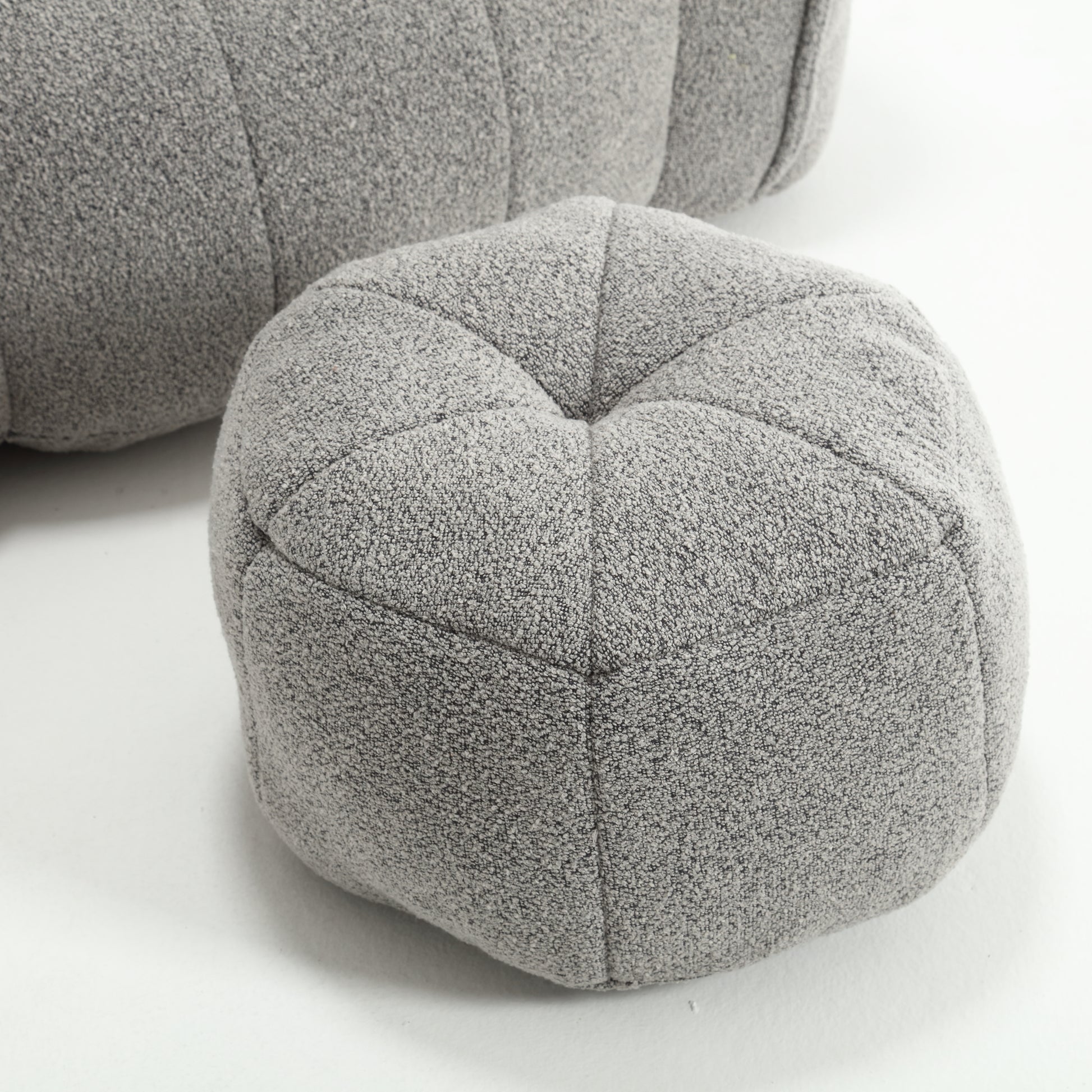Soft Bean Bag Chair with High Resilient Foam(Chips)for living room and bedroom,Comfortable Square Lazy Sofa with Footstool eprolo