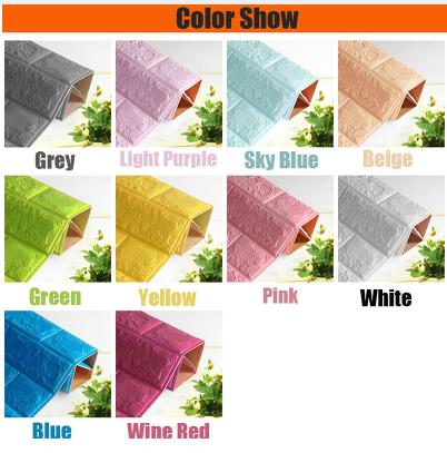 DIY Self Adhesive 3D Wall Stickers Bedroom Decor Foam Brick Room Decor Wallpaper Wall Decor Living Wall Sticker For Kids Room eprolo