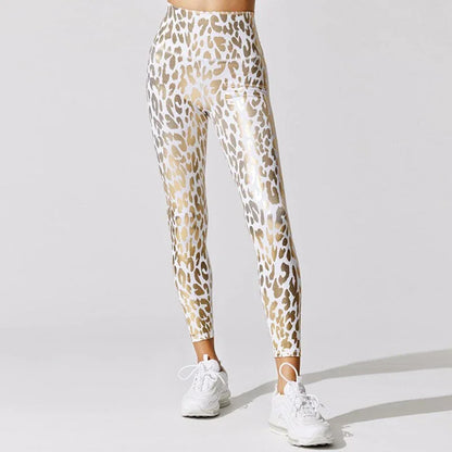 Leopard Leggings Women Yoga Pants High Waist Sports Tights - Shello's Creative Boutique