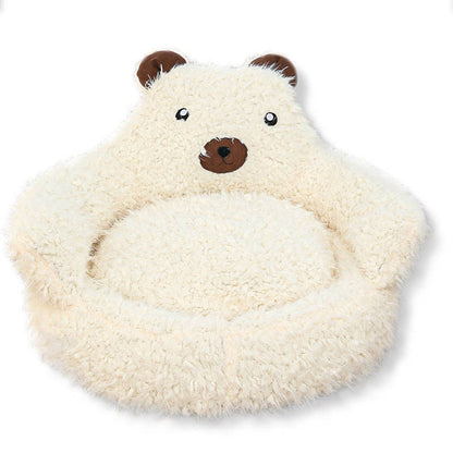 New Winter Cute Alpaca Cat Bed House Nest Warm Comfortable Pet Products Bottom Non-slip Bed For Dog Dog Bed Pet Mats Pads Shello Creative Boutique