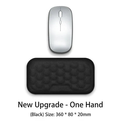 Keyboard mouse wrist rest ergonomic office typing protect relax wrist memory foam mouse pad - Shello's Creative Boutique