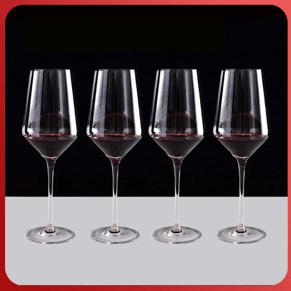 1500ml 50oz Hotel Home Elegant Hand Blown Clear Crystal U Shape Wine Decanter Set with 4 glasses For Vodka Tequila - Shello's Creative Boutique