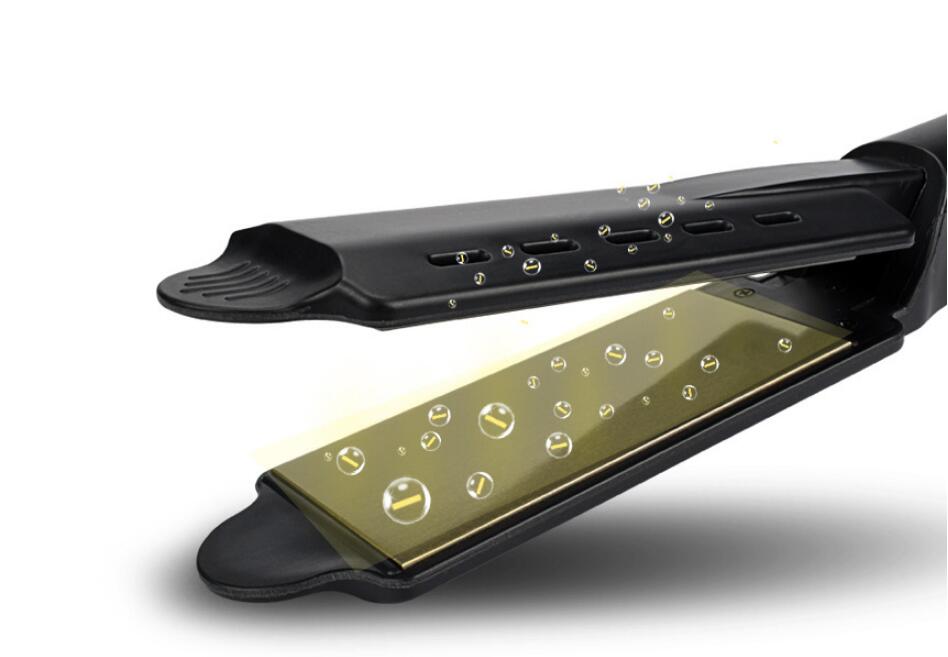 Hair Straightener Four-gear temperature adjustment Ceramic Tourmaline Ionic Flat Iron Hair Straightener For Women Widen panel