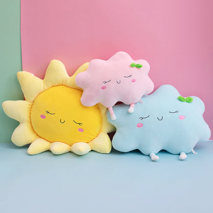 New Soft Plush Sun Pillow Small Fresh Cloud Pillow Plush Home Sofa Cushion