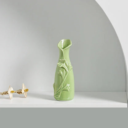 Aromatherapy Bottle Mini Ceramic Vase – Whimsical Butterfly Design - Shello's Creative Boutique