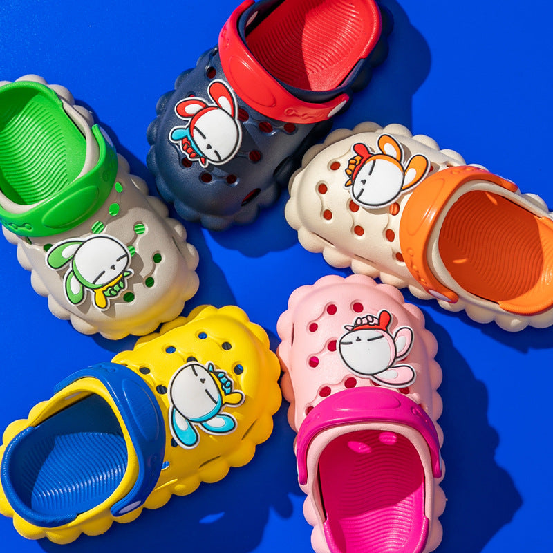 New Children's Hole Shoes Baby Children's Shoes Boys And Girls Summer Cute Outer Wear Toddler Soft Bottom Sandals And Slippers eprolo