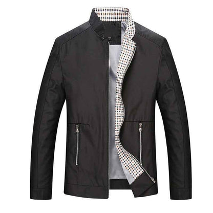 Leisure Men's Zipper Jacket for Stylish Comfort in Business Casual Wear - Shello's Creative Boutique