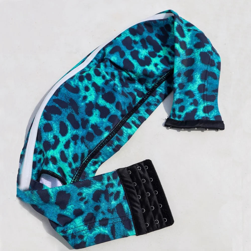 Nylon  Tube Bra Tracksuits Women Leopard print Yoga Set Sports Suit Women Lounge Wear Crop Tops Sexy Women Leggings Shello Creative Boutique