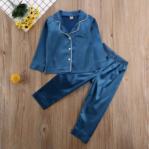 Kids Silk Satin Pyjama Set – Cosy Luxury for Autumn - Winter