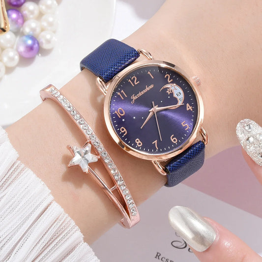 Women Watches Luxury Leather Band Watch Dress Clock Lady Wrist Watch - Shello's Creative Boutique
