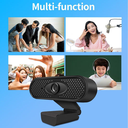 Professional HD 1080P USB Webcam with Microphone - Perfect for Work & Streaming