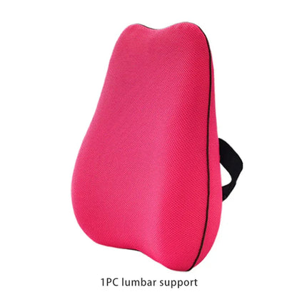 Summer Office Cushion Lumbar Back Support One Set Of Sedentary Gods Memory Foam Seat Cushion Chair Pad - Shello's Creative Boutique